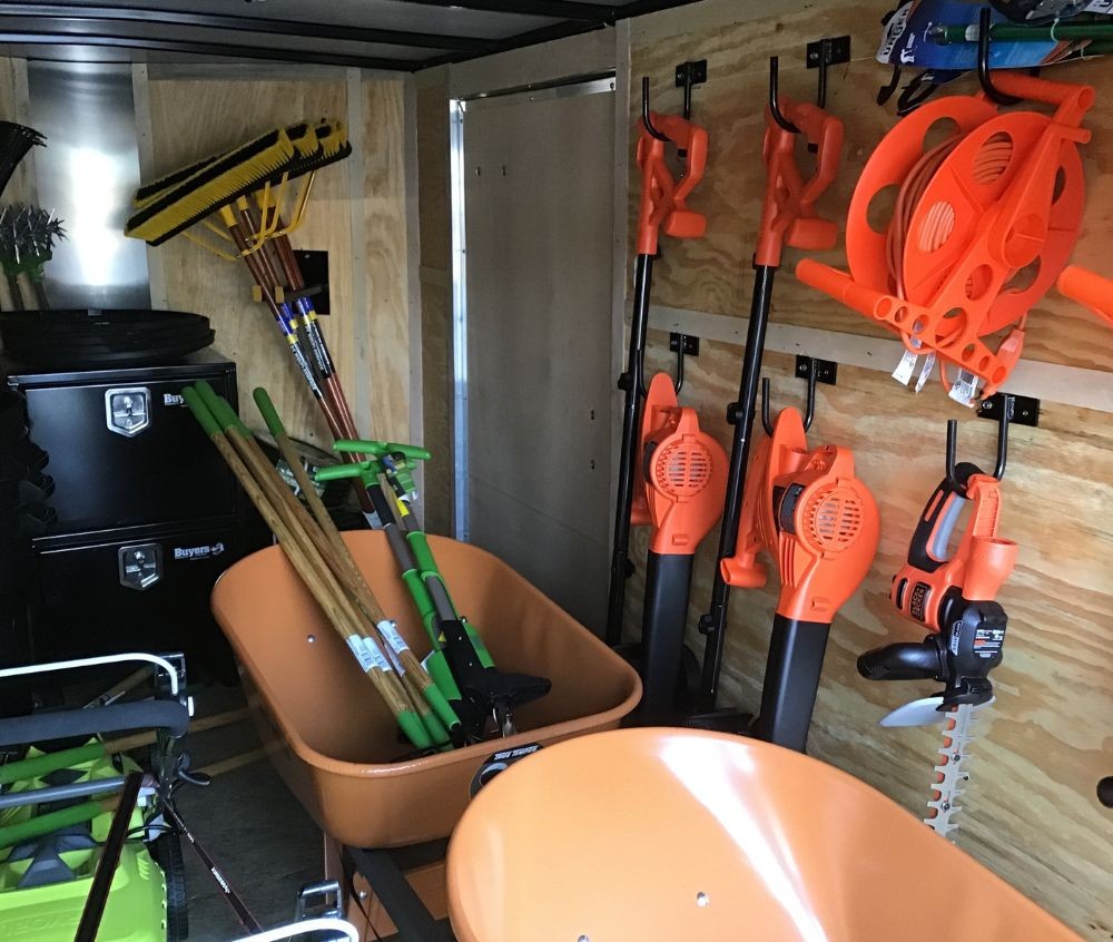 Tools in a tool shed