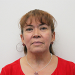 Carmen Mendoza facing forward wearing a red top