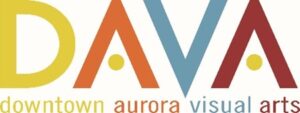 DAVA logo with the text 'downtown aurora visual arts' below.