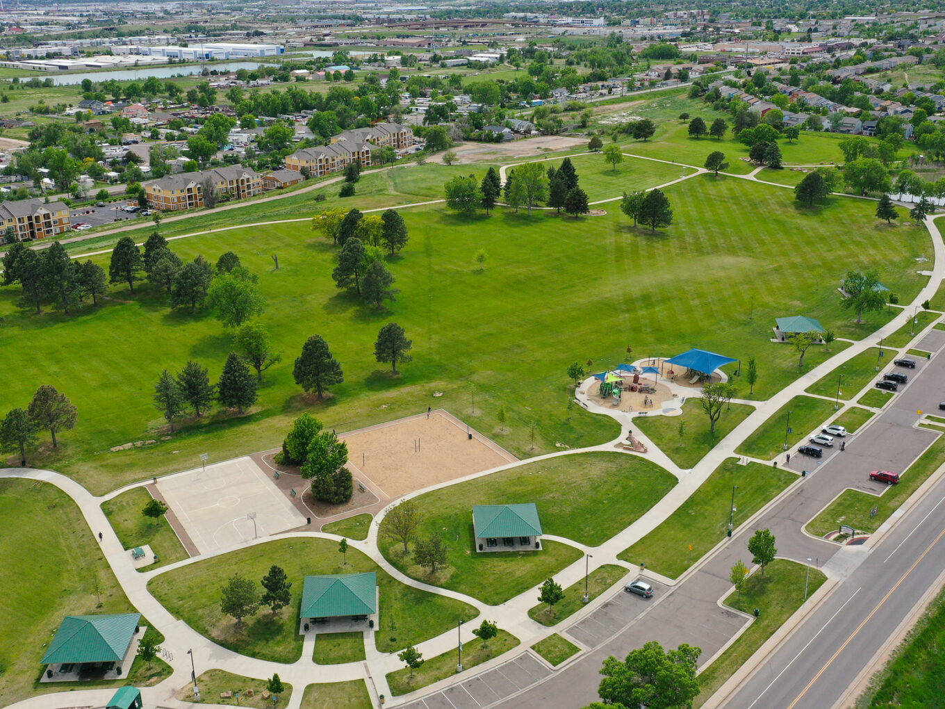 Rotella Park aerial view