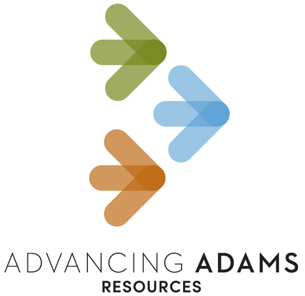 Advancing Adams Resources logo with green, blue, orange arrows