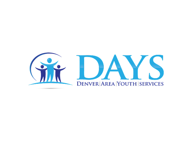 DAYS logo featuring abstract figures with text "Denver Area Youth Services" in blue.