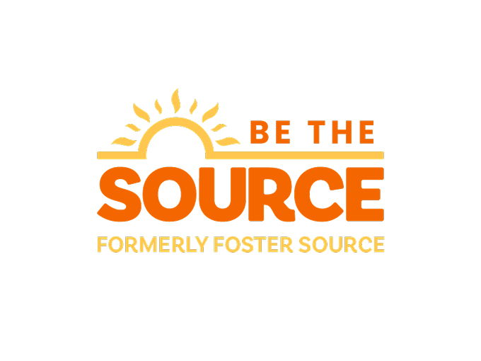 Be The Source logo with sun illustration, "Formerly Foster Source" tagline.
